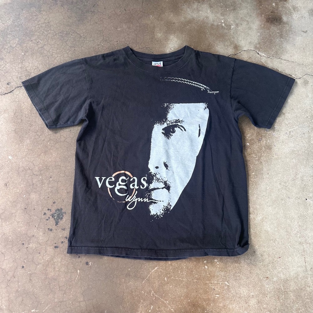 Anvil Garth Brooks T-Shirt Mens M Black Good Vegas Wynn Residency Graphic Tee